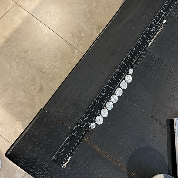 St. Thomas Silver Disk Dangle Black Leather Necklace Minimalist​​​​​​​​​​​​ - Picture 5 of 10